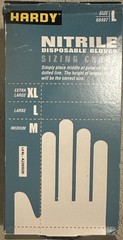 Disposable Gloves 5 MIL Nitrile Size L 100 Gloves Hardy