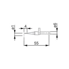 1.0mm Carbide Ball Tip Probe Insert for TESA Height Gauges TESA 00760228 L55mm