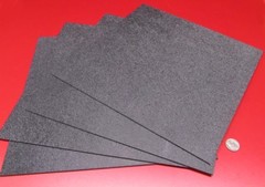 ABS Sheet Haircell Textured, 1 Side, Black, .094″ (3/32″) x 12″ x 12″, 8 Units