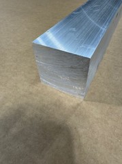 3″ x 3″ Aluminum Square 6061 Bar x 6″ Long, Solid Bar Stock