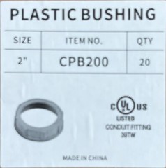 2″ Thermoplastic Insulating Rigid Metal Conduit Bushing PVC UL CSA 10 pc