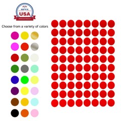 Royal Green 13MM Color Coding Labels 1/2″ Round 24 Colors Available