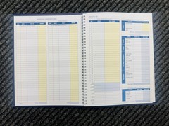 Adams Bookkeeping Record Book, Monthly Format, White (AFR71), 8.5 x 11 inches