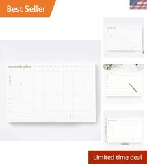 Utilitarian 12″x18″ Monthly Organizer – 18 Pages for Effortless Task Management