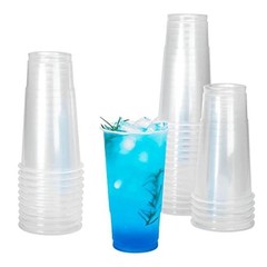 600ct Disposable Plastic Cups 32oz BPA Free Cold Drink Recyclable New