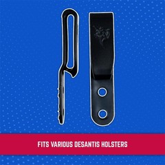 DeSantis 2 Medium C-Clips 2 Hole – Discreet Carry Gun Holster Belt Clip, Tuck…