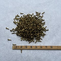 2 Pounds Of Brass Screws 3/4”x#8 Nos
