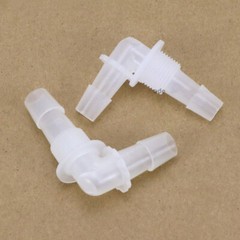 Male Thread Plastic Elbow Connector 90 Degree Barbed Hose Pipe Fitting Air Water