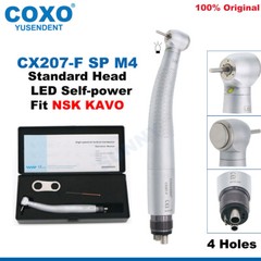 COXO Dental LED Handpiece High Speed Handpiece E Generator 2/4Holes Fit NSK KAVO