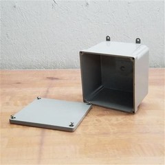 Carlon 6 in. x 6 in. x 4 in. Gray Electrical PVC Junction Box – E987R-3-HD