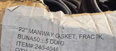 Manway 240-4046 3/4” W x 1 1/2” H x 22”ID 23 1/2”OD Frac Tank Gasket, Black