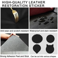 Leather Repair Tape,16×63 inch Self Adhesive Leather Repair Patch,Vinyl Leath…