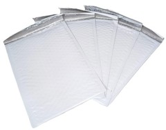 200-Pack 7.25×11.25″ White Poly Bubble Mailers, Padded 7.25×11.25″,