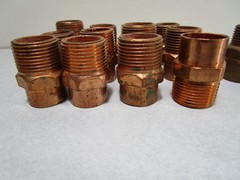 19 PC PCS 3/4″ C x 3/4″ 1/2” MNPT Copper Male Adapter Fittings Lead Free READ A