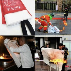 4 PACK FIRE BLANKET Fiberglass Hero 40”x40” Emergency Home US *FREE SHIPPING*