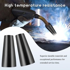 SHMZK 2 PCS Flux Core Gasless Nozzle, Heat Resistant Gasless Replacement Nozz…