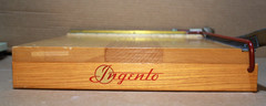 Vintage Ingento No. 4 Paper Cutter Guillotine Trimmer Wood Cast Iron 12 X 12”