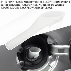 Capless Fuel Tank Funnel Automotive Gas Filler Neck Adapter Compatible with Ford