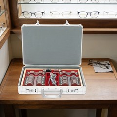 Optometry Optical Trial Lens Kit Test Metal Trial Frame Set w/Case Box 104pcs