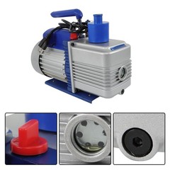 110V 9.6 CFM 1 HP Dual-Stage Rotary Vane HVAC Air Vacuum Pump For R12 R22 R134a