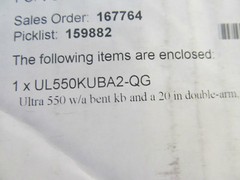 New In Box ICW Ultra Arm 550 UL550KUBA2 QG UL550KUBA2-QG