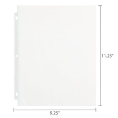 25 Pcs Pen+Gear Standard Sheet Protectors Reinforced Binding Clear 9.25″x11.22″