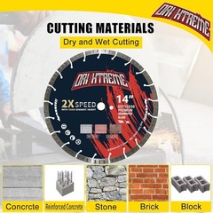 14 Inch Diamond Concrete Saw Blade Turbo Segmented General Purpose 1″-20mm Arbor