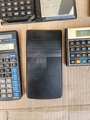 Lot Of 6 Calculators Vintage Retro