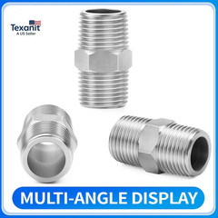 304 Stainless Steel Pipe Fitting, Hex Nipple 3/4″ NPT Male X 3/4″ NPT Male Threa