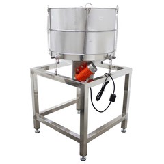 Electric Circular Vibrating Screen Sieve with 30+60 Mesh Screens Double Layers