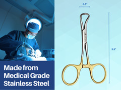 Towel Clamp 10pcs Backhaus Forceps Gold Plated 3.5″ Surgical instruments ARTMAN