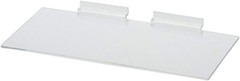 Lot of 12 Slatwall Shelves Shelf Shoe 12″ x 6″ Flat Styrene Clear Acrylic Slat