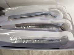 SS Meibomian Gland C Collins expresser Forceps Remove Meibum From Lids Dry Eyes