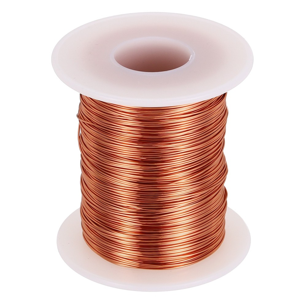 24 AWG Magnet Wire, 8 OZ/226.4g Enameled Copper Wire, 155C(311F)