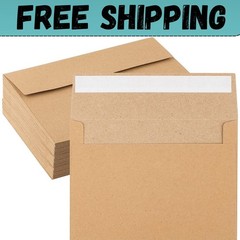 50 Pack Kraft Envelopes 4 X 6 Inch Brown Envelopes,A4 Envelopes, Card Envelopes,
