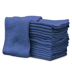 100 New Industrial A-Grade Shop Rags – Cleaning Towels Blue – Multipurpose Cloth
