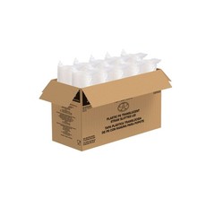 Dart 32SL1 Translucent HIPS Straw-Slot Lid Fits 32–60 oz Foam Cups 1,000/Case