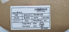 shrink tubing 1/2″ 12.7mm black 2:1 shrink ratio