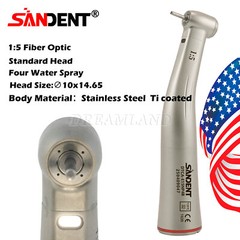 Dental Electric Handpiece 1:5 Contra Angle Fiber Optic SANDENT