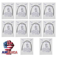 100pcs USA dental orthodontic super elastic niti round arch wires 10 packs mx