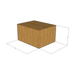 100 9x7x5 Kraft Brown Corrugated Shipping Boxes 32 ECT Single-Wall New