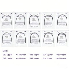 Dental Orthodontic Bracket Braces Roth/MBT 345 Hooks /Round Super Arch Wire Niti