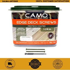 CAMO Edge Deck Screw ProTech Coated Trimhead Marksman Pro Tool 700-Count 1-7/8in