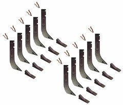 10 – Gannon Scraper Box Shanks w Scarifier Tips & Clips – H920, 8075, K1306