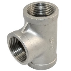 1″ 1 inch in NPT Tee T 3 way Female Thread Pipe Fitting Stainless Steel SS 304