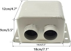 12V 800W Car Heater Battery Powered, Windshield Window Defroster Defogger, Elec