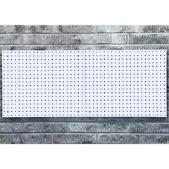 22 In. W X 18 In. H X 1/4 In. D Polypropylene Pegboards (2- Piece) White