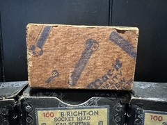 4 Boxes Vintage Socket Head Cap Screws B-RIGHT-ON BRIGHTON & MAC-IT Multi Size