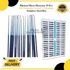 Rothon Micro Dissector blue Coated set of 20 pieces high quality instruments