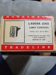 Honeywell L4069A1060 Limit Control 7″